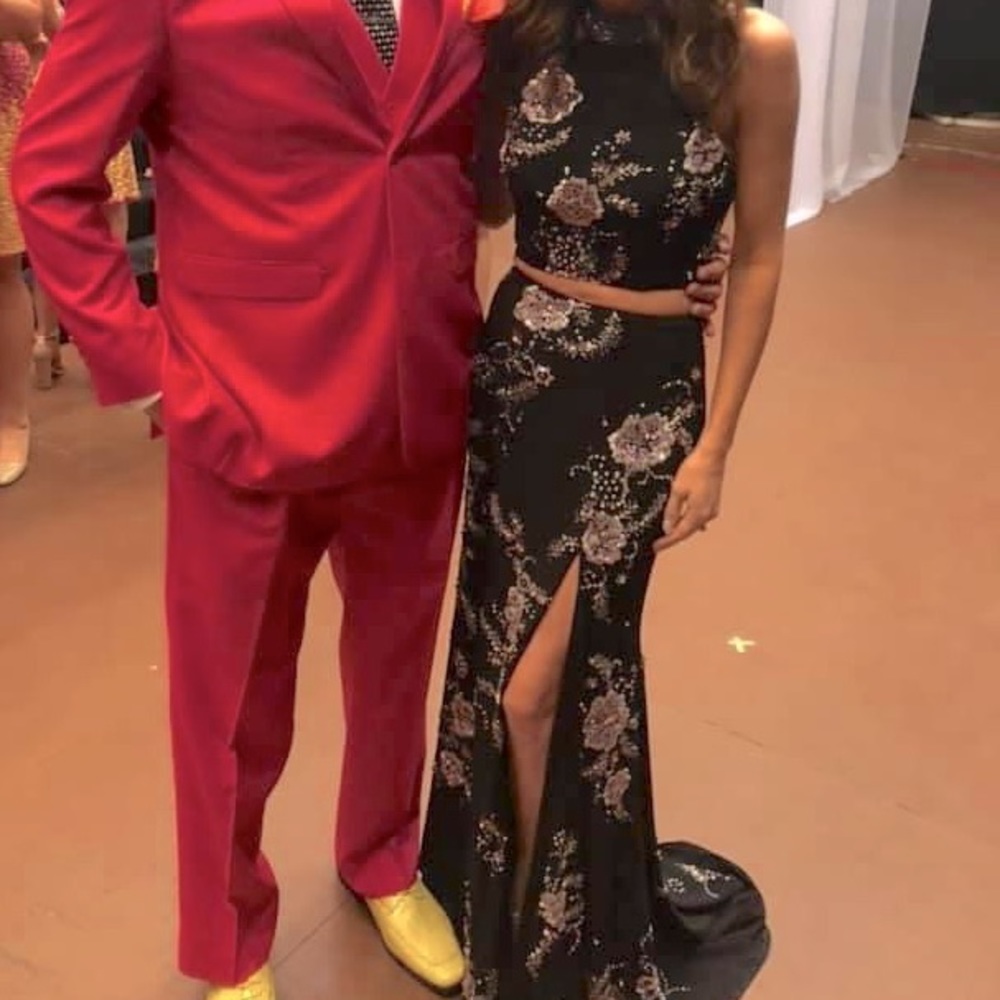 Rachel Allan two-piece prom dress